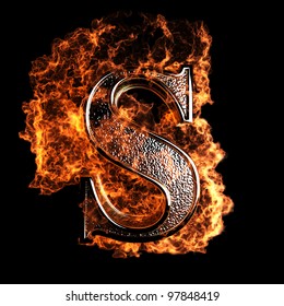 Fiery Letter S Font High Res Stock Images Shutterstock