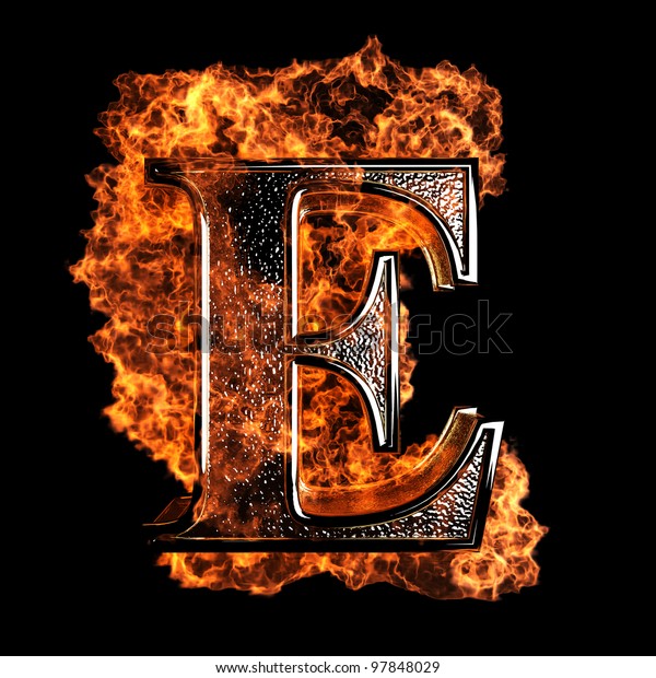 Burning Letter Made 3d Graphics Stock Illustration 97848029 | Shutterstock