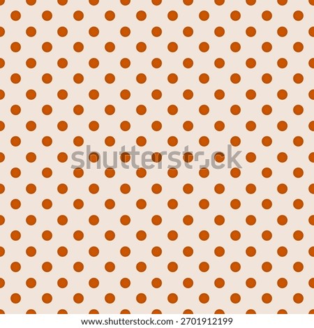BurntOrange-097 Seamless Poka Dot Pattern