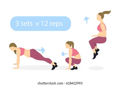 264 Burpees silhouette Stock Illustrations, Images & Vectors | Shutterstock