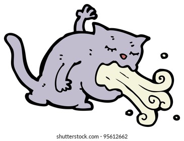 Burping Cat Cartoon Stock Illustration 95612662 | Shutterstock