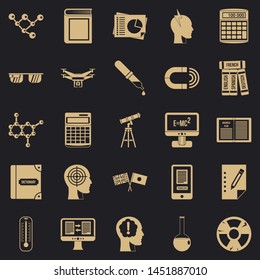 Bursary icons set. Simple set of 25 bursary icons for web for any design