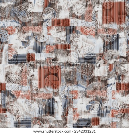 Bursh effect  texture pattern design wallpaper works textile design leaf pattern 