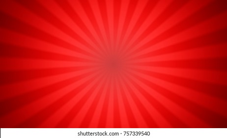 Burst Ray Background With Red Color