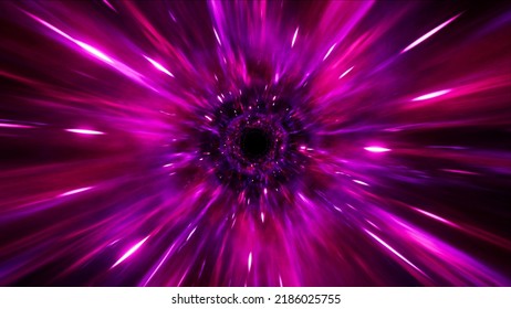 Bursting Dark Red Purple Space Warp Energy