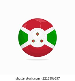 Burundi Flag Football Soccer Ball