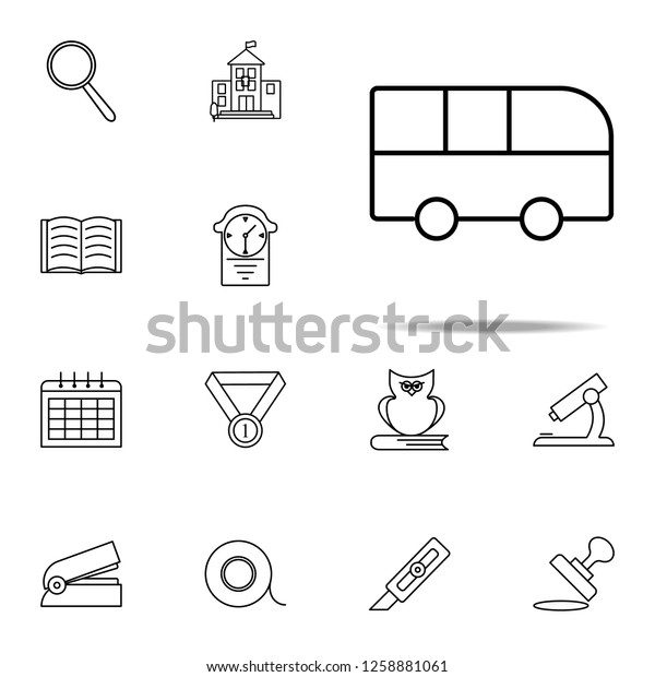 bus icon. education icons universal set for web\
and mobile