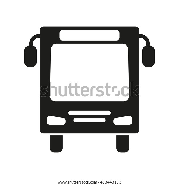 The bus icon.\
Travel symbol. Flat \
illustration