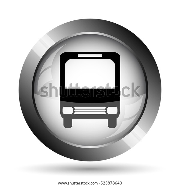 Bus icon.\
Bus website button on white\
background.\
