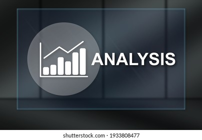 Business Analysis Concept On Dark Background Stock Illustration ...