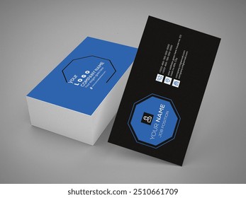 Business Card Design, Print Template, Brand Identity, Visiting Card, Creative Design, Simple, Minimal, Luxury, Elegant, Stationary, Modern, Corporate Identity - Powered by Shutterstock