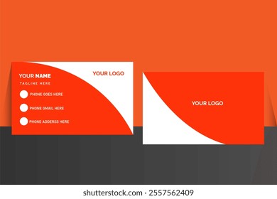 Business Card Design, Professional Minimalist Business Card Template - Powered by Shutterstock