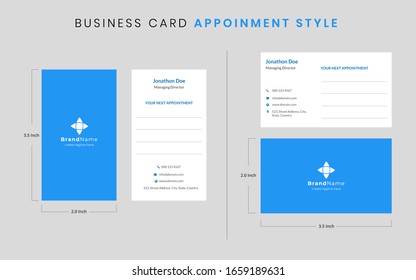 Business Card Minimal Appointment Style