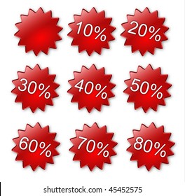 Business Clipart Set Percentage Stock Illustration 45452575 | Shutterstock