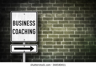 Business Coaching - Road Sign Illustration