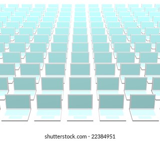 Business Computers Technology Abstract on a White Background