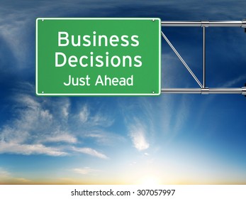 Business Decision Making Concept.  