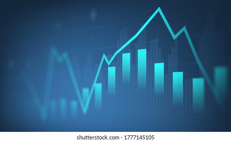 Stock Market Investment Trading Graph Graphic Stock Vector (Royalty ...