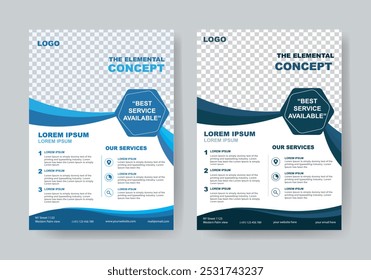 Business Flyer Corporate Flyer Template Geometric shape Flyer Circle Abstract Colorful concepts - Powered by Shutterstock