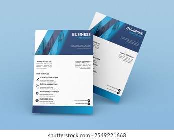 Business Flyer Design, Brochure, Corporate Flyer, Professional, Real Estate, Flyer Template, Abstract Flyer, Modern Booklet, Creative Pamphlet - Powered by Shutterstock