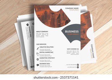 Business Flyer Design, Brochure, Modern Corporate Flyer, Professional, Real Estate, Flyer Template, Abstract Flyer, Modern Booklet, Creative Pamphlet - Powered by Shutterstock