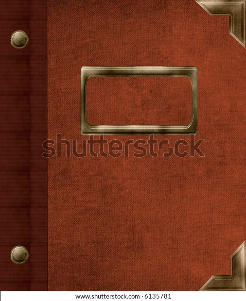 Business Folder Cover Metal Corners Name Stock Illustration 6135781