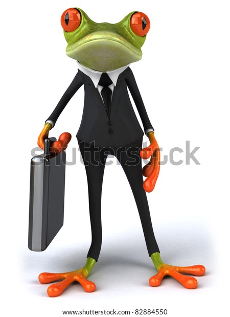 Business Frog Stock Illustration 82884550