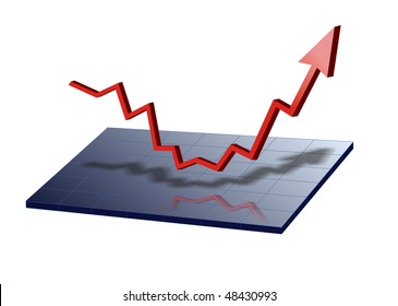 Arrow Chart Going Up And Down High Res Stock Images Shutterstock
