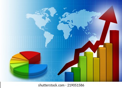 Business Graph Background Stock Illustration 219051586 | Shutterstock