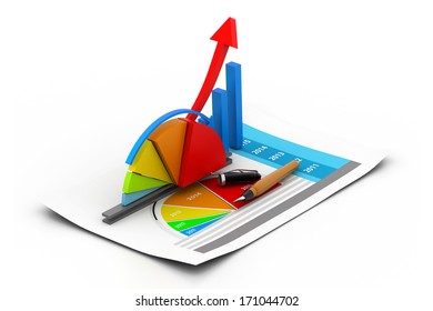 Business graph  and chart