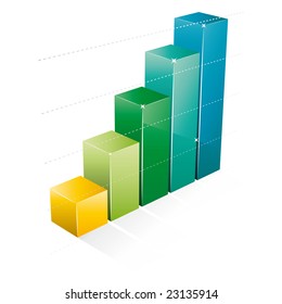 Business Graph Showing Profits Gains Stock Illustration 23135914 ...