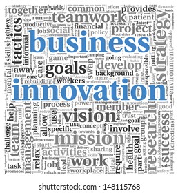 Business Innovation Concept Word Tag Cloud Stock Illustration 148115768 ...