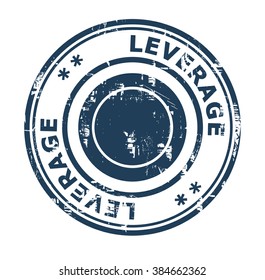 Business Leverage Concept Stamp Isolated On A White Background.