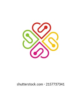 business logo illustration heart love matchmaking agency