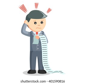 Business man list task