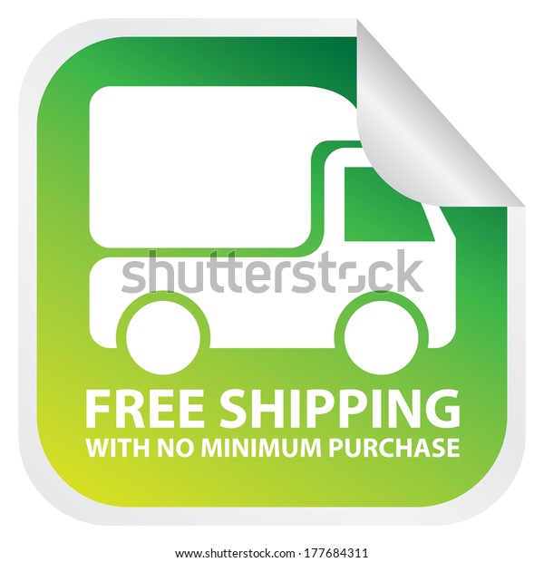 Business or\
Marketing Material For Promotional Sale or Marketing Campaign\
Present By Green Glossy Style Free Shipping With no Minimum\
Purchase Isolated on White Background\
