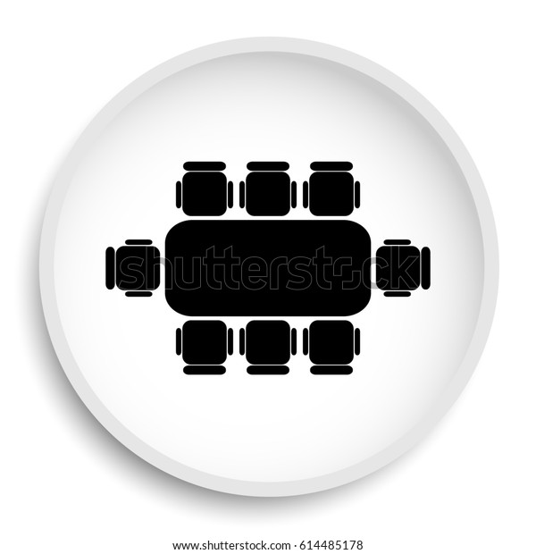 Business Meeting Table Icon Business Meeting Stock Illustration ...