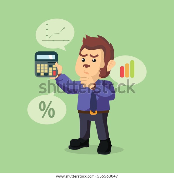 business monkey counting\
percentage