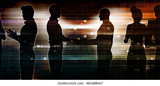 Business Networking Session as an Illustration Concept 3D Illustration Render - Powered by Shutterstock