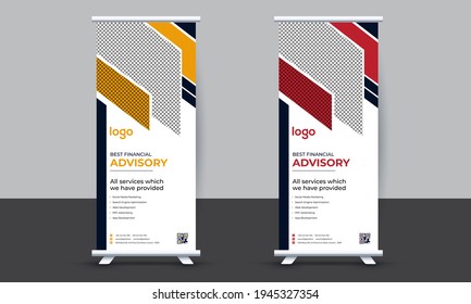 Business Roll Up Banner Design, Vertical Stands Banner, Vertical Pop Up X Stand Retractable Banner