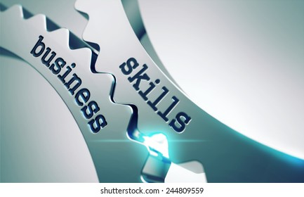 Business Skills On The Mechanism Of Metal Cogwheels.