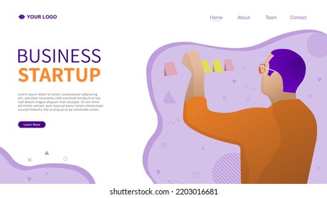 Business Startup Landing Page Template