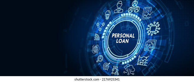 Business, Technology, Internet And Network Concept. Loan Personal Finance.  