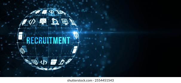 Business, Technology, Internet and network concept. Recruitment career employee interview business HR Human Resources concept. 3d illustration - Powered by Shutterstock