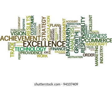 Business Word Cloud Over White