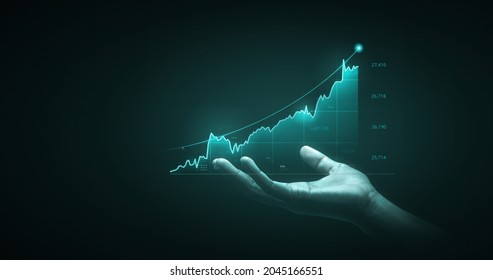 Businessman analysis finance graph and market chart investment business exchange money currency of growth economy stock on trade background with success global economic information earnings profit. - Shutterstock ID 2045166551