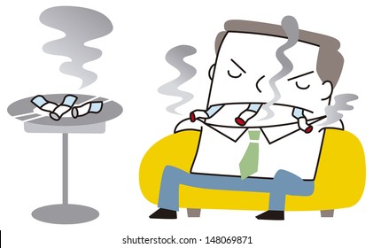 95 Heavy smoker Stock Illustrations, Images & Vectors | Shutterstock