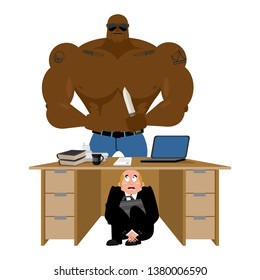 Man Hiding Under Desk Images Stock Photos Vectors Shutterstock