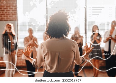 Businesspeople in a business conference. Diverse group of business women in a corporate business meeting at office. Seminar with women leaders.  Diverse team of business women. - Powered by Shutterstock