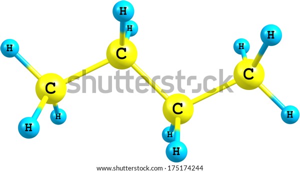 Butane Organic Compound Formula C4h10 That Stockillustration